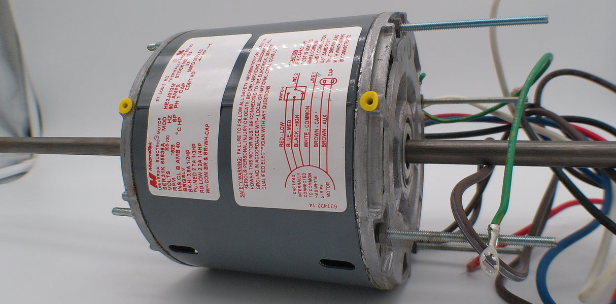 173, HE2J012N, Magnetek, 1/2Hp, 1625 Rpm, 208-230 Volts, Semi Enclosed,