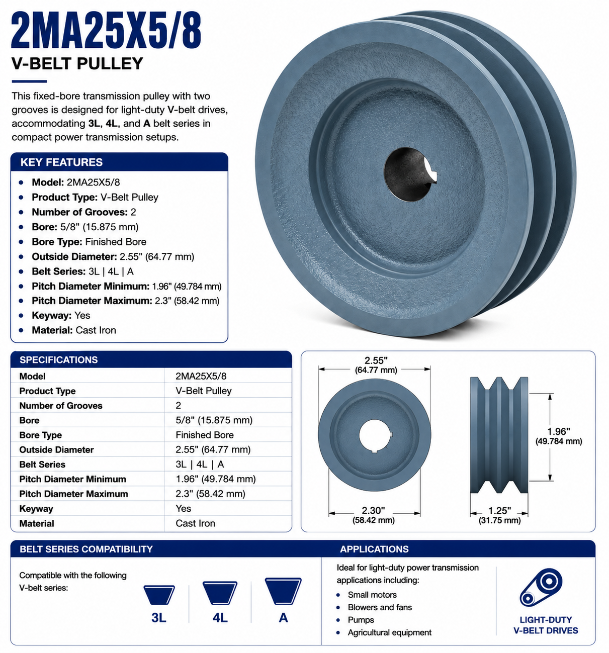 2MA25X5/8