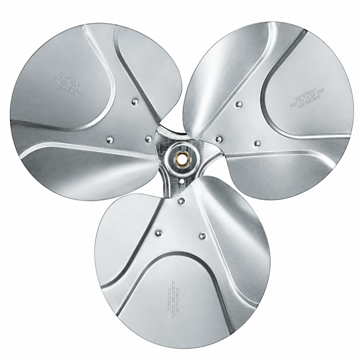 4C464, 24" Aluminum 3-Blade Fan Blade, 14° Pitch, CW Rotation, 5/8" Bore
