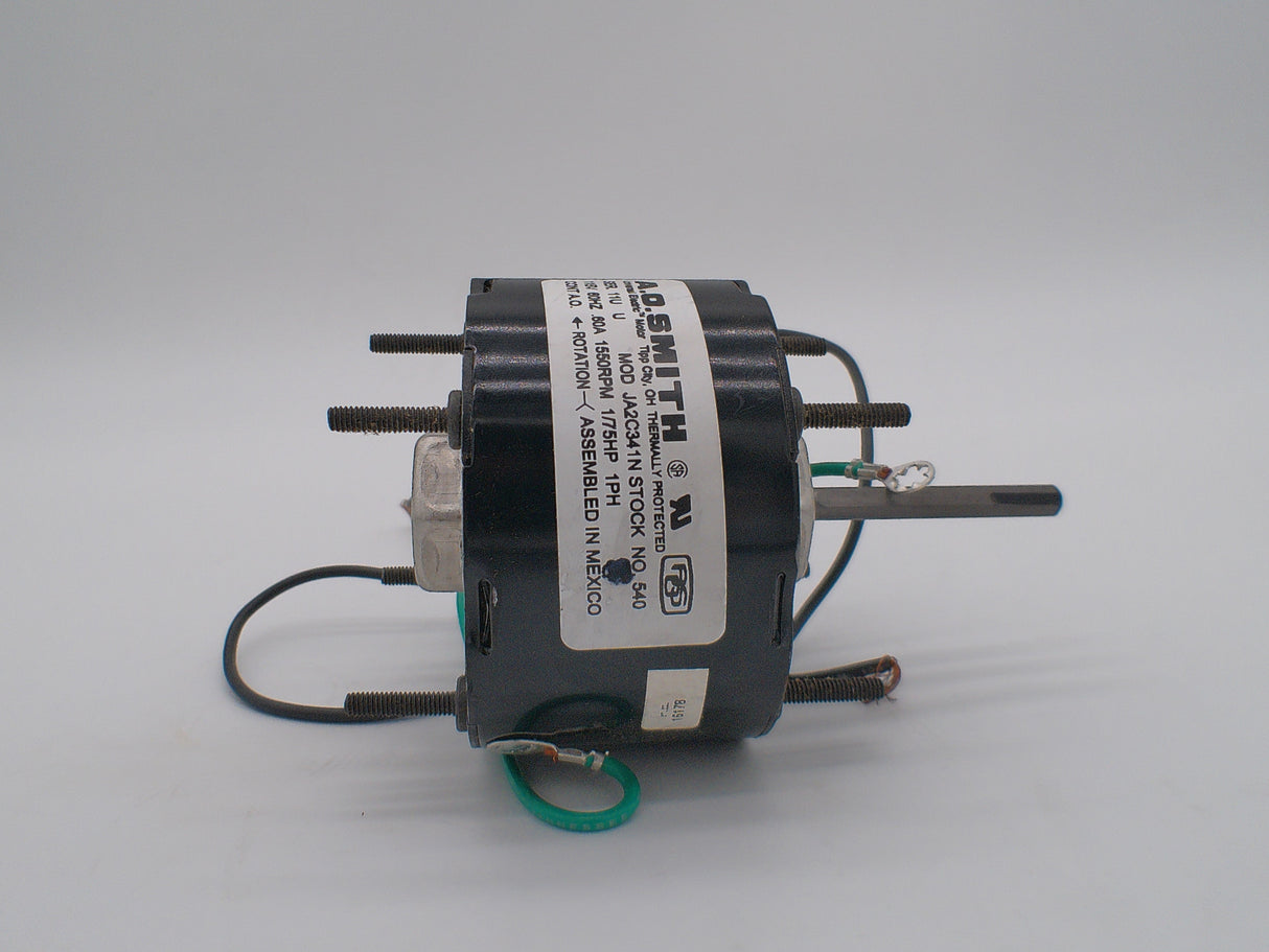 540, JA2C341, Ao smith, 1/70 Hp, 1500 Rpm, 115 Volts, Frame: 3.3, OAO,