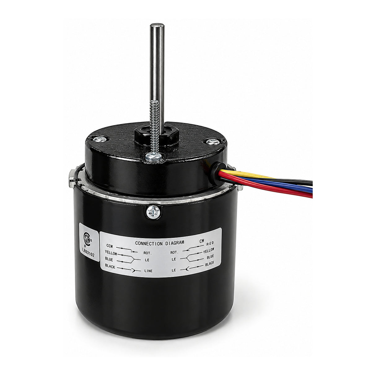 666, 1/25 Hp, 2500/3000 RPM, 115/230 V, 1 Ph, 50/60 Hz, TEFC, Frame 3.3"