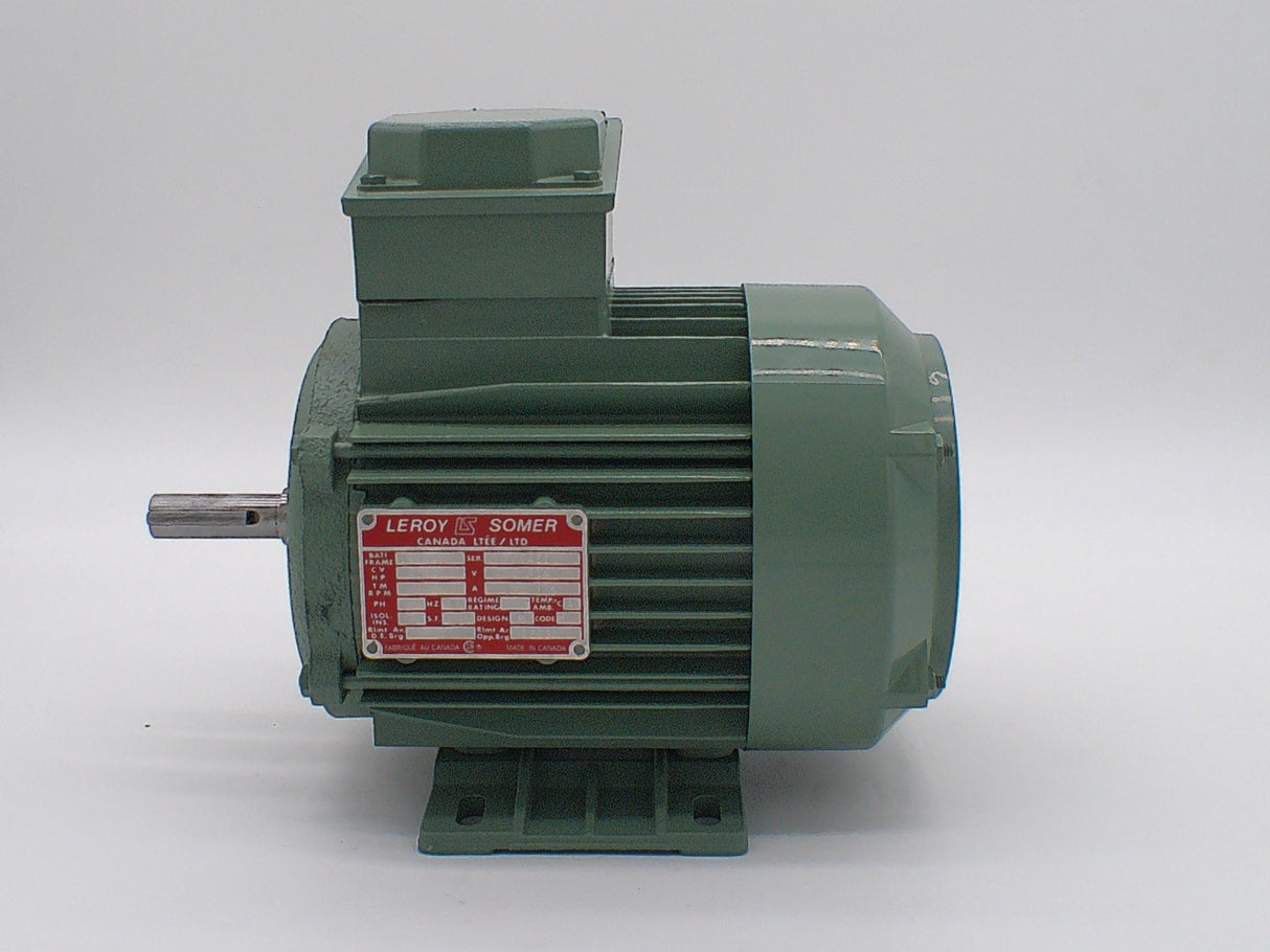 770421, Leroy Somer, 1/3Hp, 1150 Rpm, 208-416V, Frame: 56, Tefc,