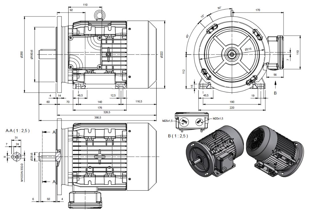 AMPH112MDA2-575-B35, AMPH112MDA2-575,