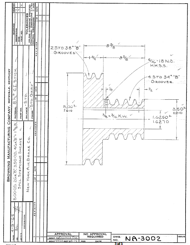 D126, 0.025 Hp, 1500 RPM, 115 V, 1 Ph, 60 Hz, Open Air Over (OAO), Frame 3.3