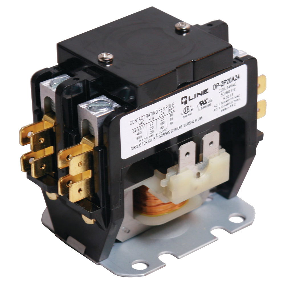 DP-2P40A24, Rotom, Magnetic Contactor, 2 Poles, 40 Amps, 24V Box lung,