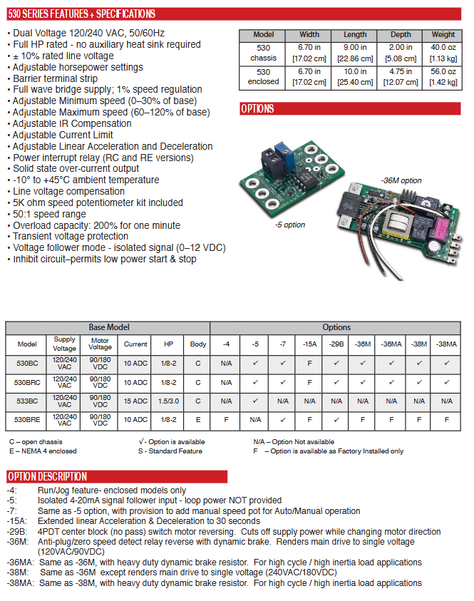 530BRE-38MA, 530BRE-36M, 530BRE-36MA,