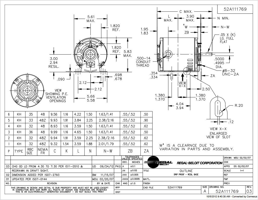 H165, 0.33Hp, 1725 RPM, 115 V, 1 Ph, 60 Hz, Open Drip Proof, Frame 48Z, 5KH32JN3128X