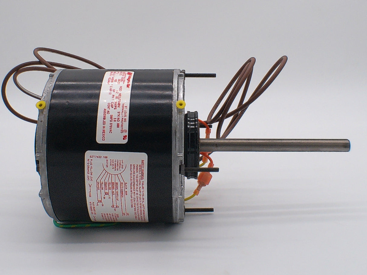 HE2J7048, Magnetek, 1/2 Hp, 1625 Rpm, 208-230 Volts, Frame: F48Y,