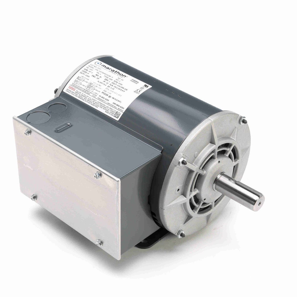 I102, Marathon, 2Hp, 3500 Rpm, 115/208-230 Volts, Fr:145T, Drip Proof,