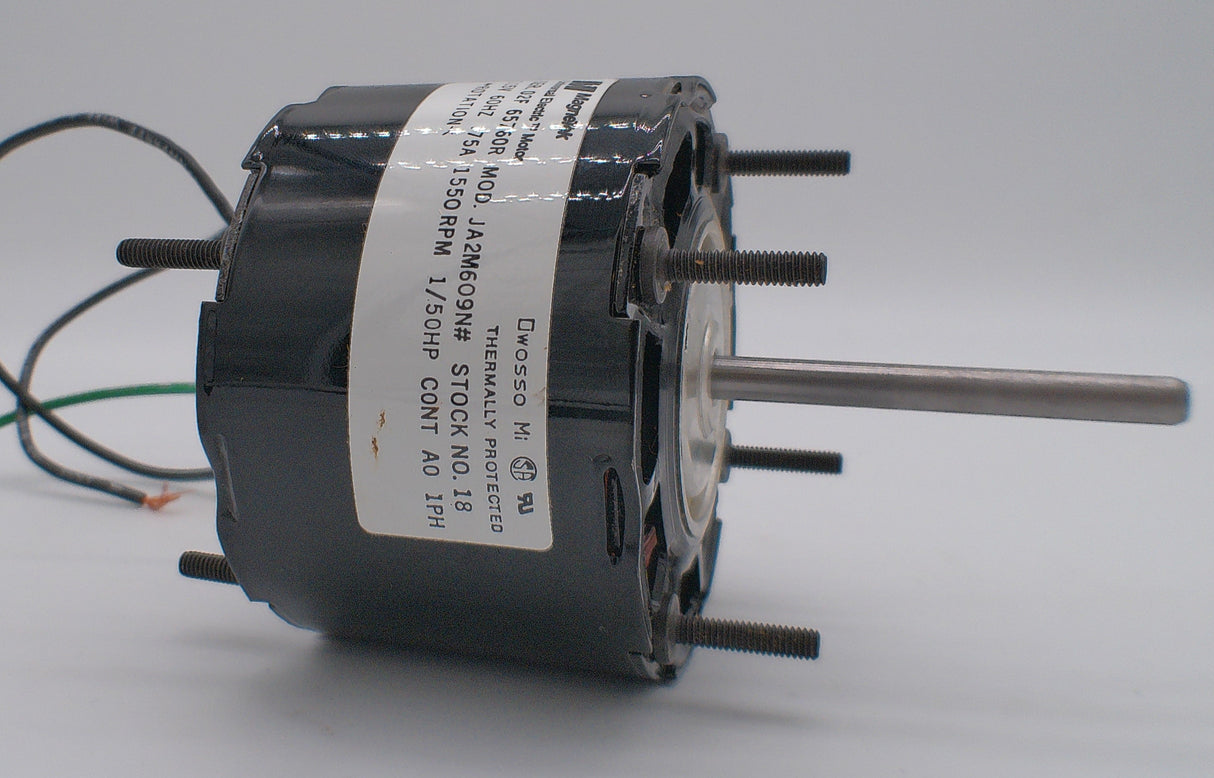 JA2M609N, Magnetek, 1/50 Hp, 1550 Rpm, 115 Volts, Frame: 3.3, OAO,