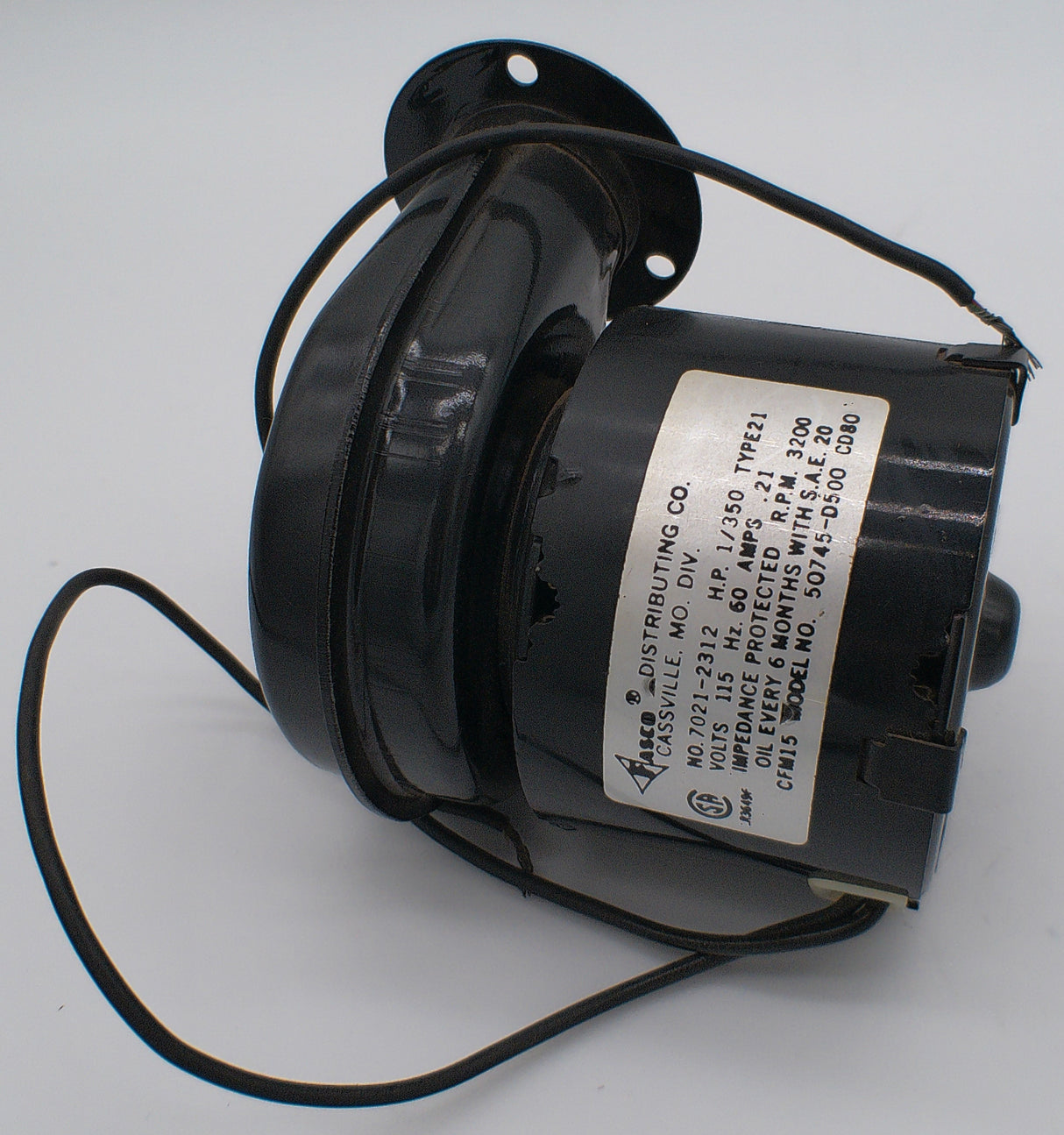 R7-RB5, Rotom, 50 Cfm, 1600 Rpm, 1 Phase, 115 Volts, Shaded Pole,