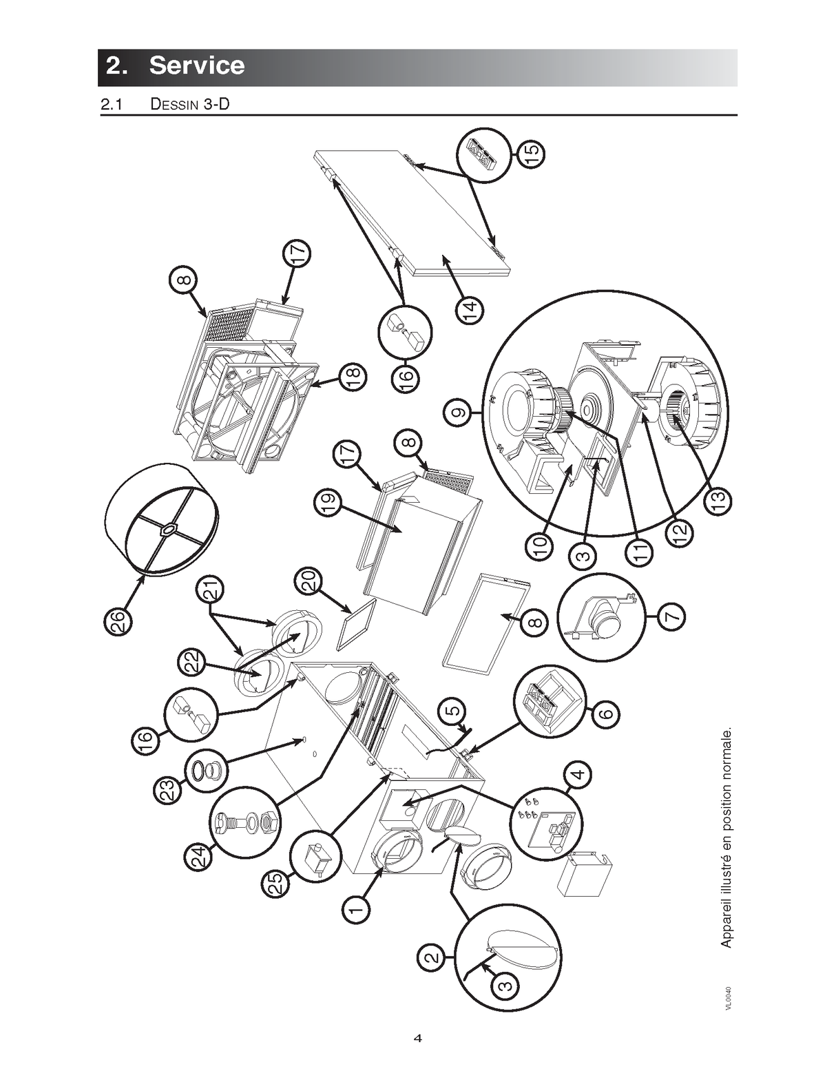 02238, Air Exchanger Blower Wheel, SOLO-1.5-2.0-DUO-1.2-1.4-1.9,