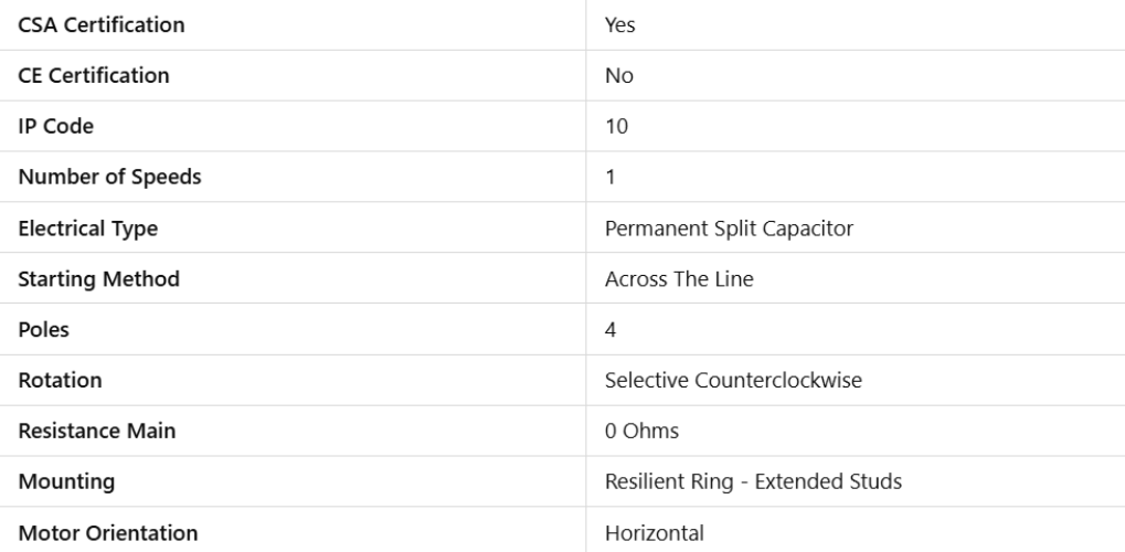 X012, Marathon, 1/4 Hp, 1800 Rpm, 208-230V, Frame:48Z,OAO,048A17O2006,
