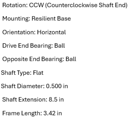 X954, Xactone, 1/30Hp, 1075 Rpm, 115 Volts, Frame:42, YDK120/20-6-25A2,