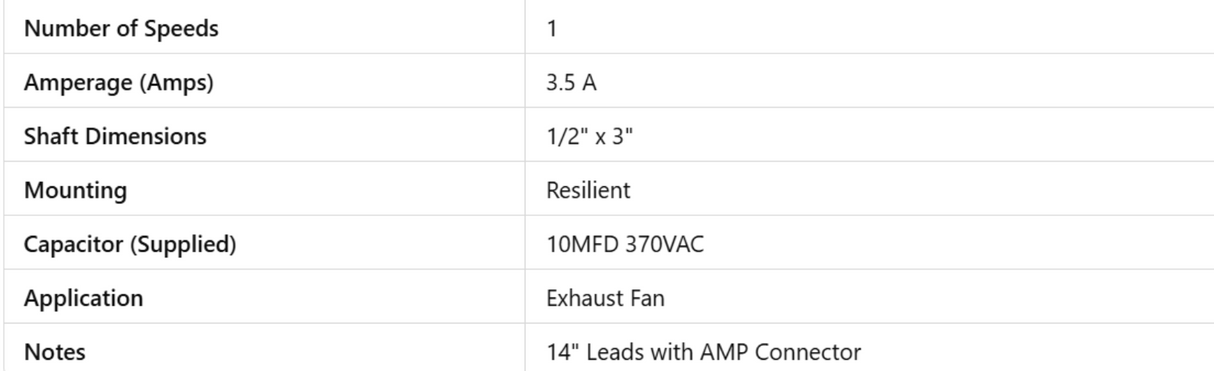 X63821, Xactone, 63821-0, PennBarry, 1/4Hp, 1550 Rpm, 115V, Frame: 42,