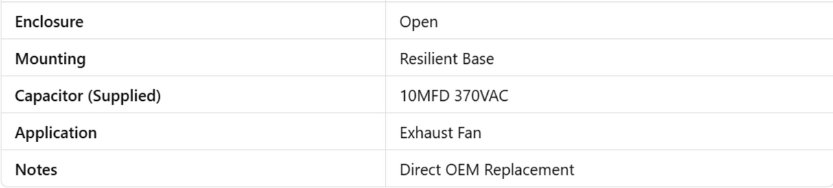 X56347, Xactone, 1/12Hp, 1050 Rpm, 115 Volts, Frame:3.3, OAO, 56347-0,