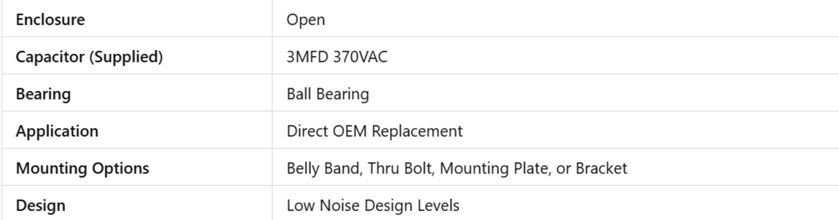 X99080482, Xactone, 1/70Hp, 745 Rpm, 115 V, Frame: 3.3, OAO, 99080482,