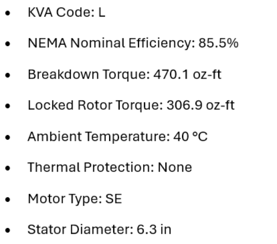 U2P2GFC, P063CRD1461015B, 2 Hp, 1725 Rpm, 575 Volts, Frame: 56, Tefc,