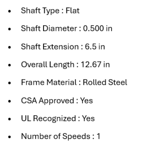 X5FE1056S, Xactone, 1/2 HP, 1075 RPM , 575V, Teao, Frame: 48, Century,