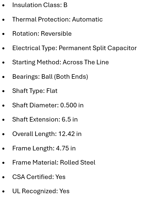 X5FE1036S, Xactone, 1/3 Hp, 1100 Rpm, 575V, Teao, Frame: 48, Century,