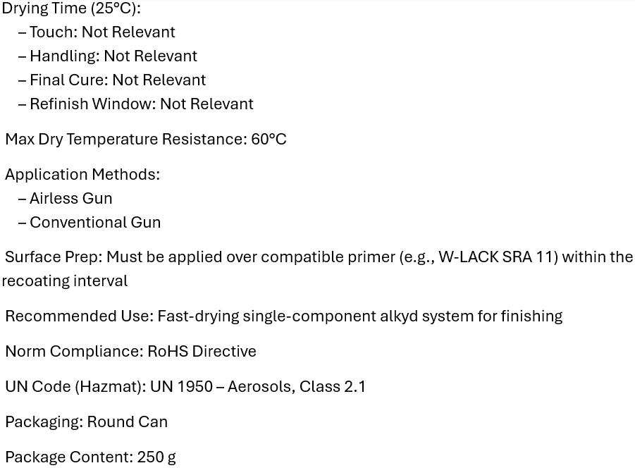 W-LACK SRA 113 R, Weg, Liquid paint, Round can, 250g,