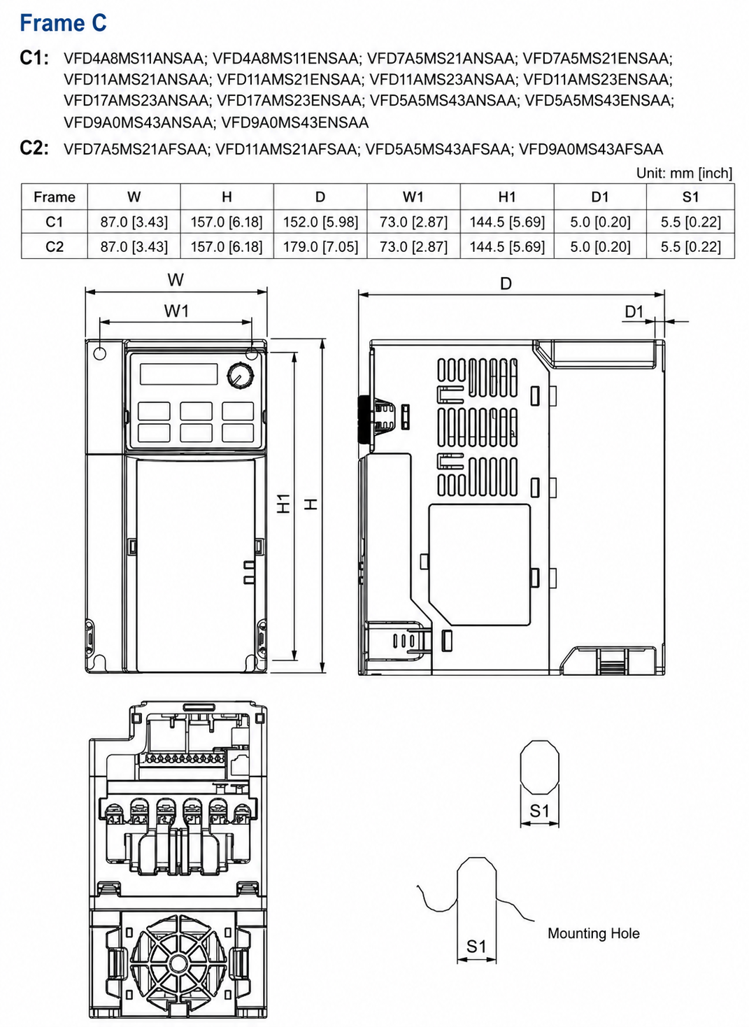 VFD17AMS23ANSAA, VFD17AMS23ANSAA-CB,