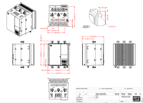 SSW070171T5SZ,SoftStart, 150Hp,220-575V, 171 Amps, 10233130, Weg, IP00