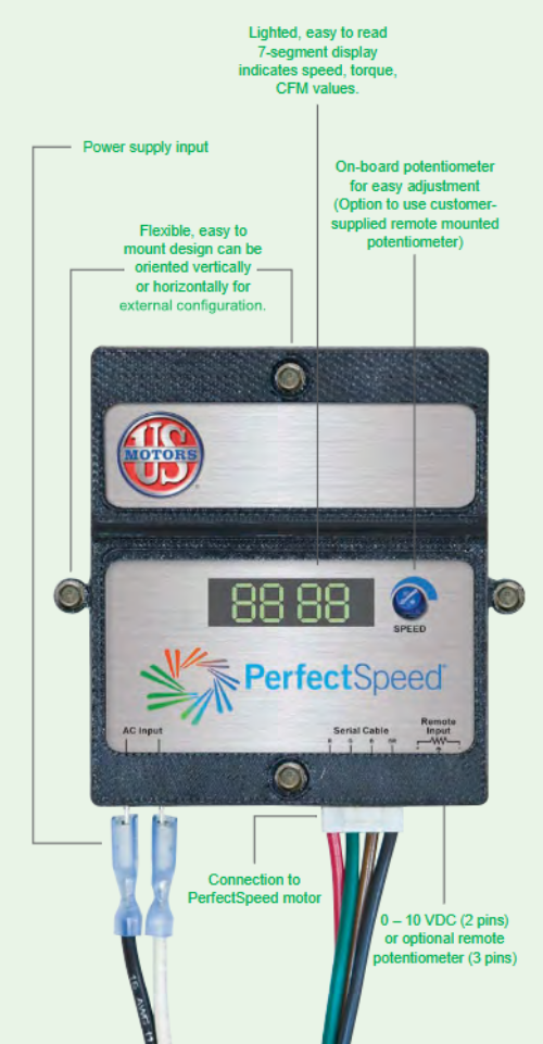 PS-UI, PerfectSpeed User Interface, ECM Motors,Z2983766500000L,