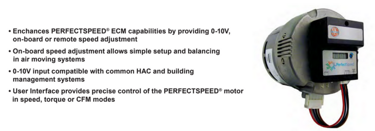 PS-UI, PerfectSpeed User Interface, ECM Motors,Z2983766500000L,