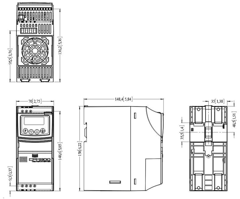 CFW320A06P0T2NB20, CFW300A06P0S2NB20, CFW320A07P3S2NB20,
