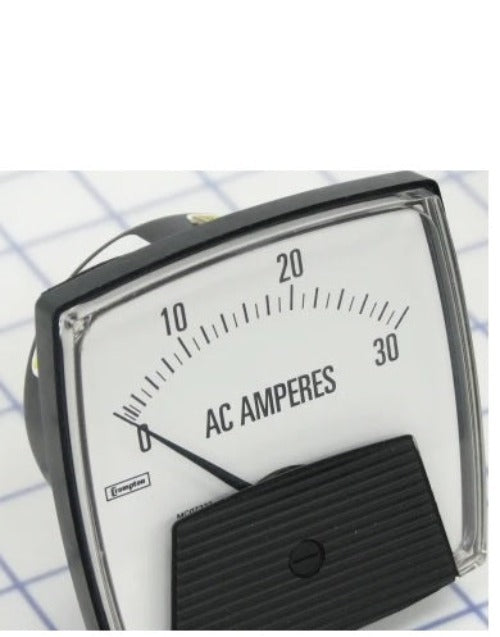 013-75AA-LSNL,Crompton,0-30A,0-600V,Ampermeter,Instruments Panel Meters,