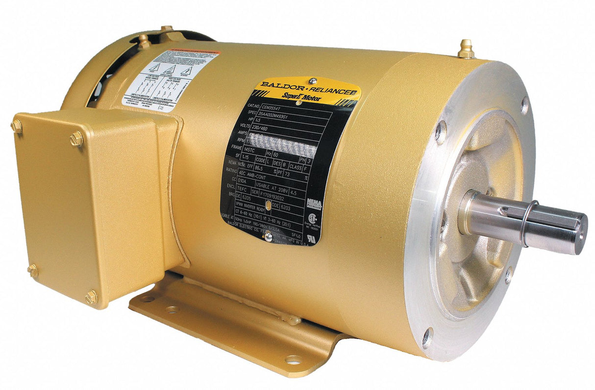 CEM3554T-5,Baldor,1.5 Hp,1760 Rpm,575V,1.8A,Fr:145TC,35AA002M887G1,TEFC,