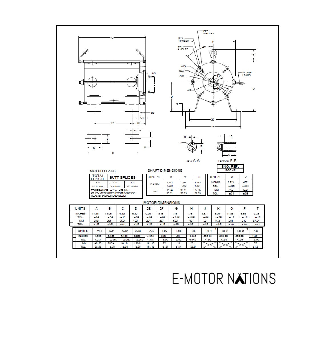 EZ25S1GZ,Us Motors, 25 Hp,3430 Rpm,575V,Fr:160ZBS,Elevator Submersible,