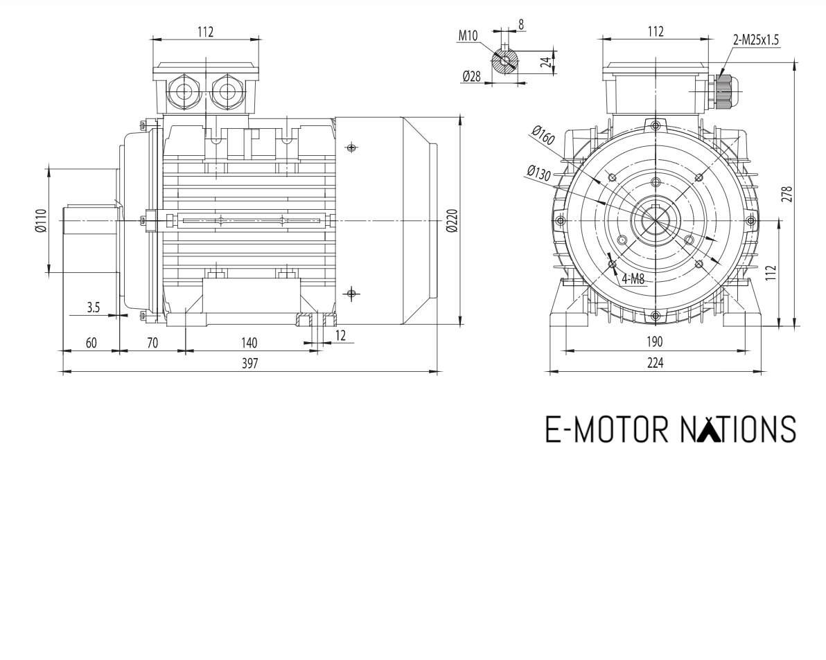 MTP112MA4D-B34-01, 5.5 Hp,1800 Rpm,230/460V,3Ph,Frame:112M,B34,Premium
