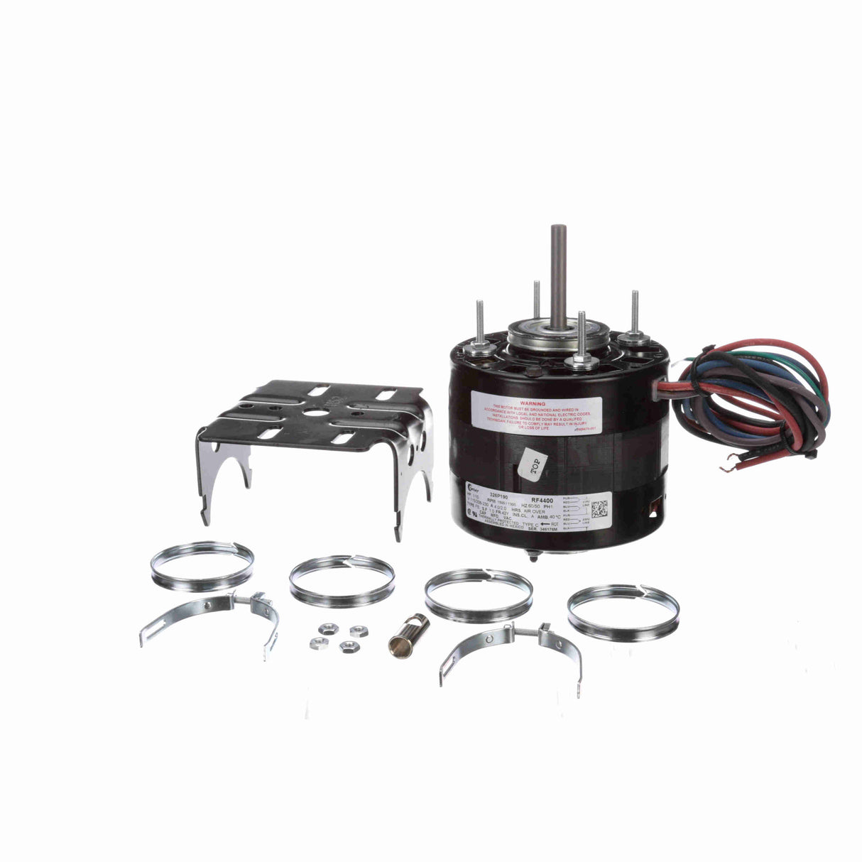 RF4400,Century,1/10 Hp,1550 Rpm,115/208-230V,Fr:48,Open,Refrigeration Motor,