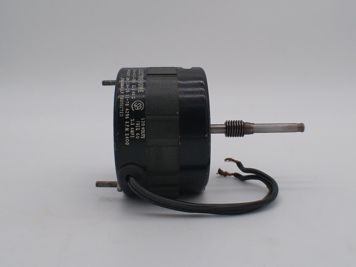 2868-407-086, Electrohome, 1400 Rpm, 120 Volts, Open air over, - Electrical Motors - E-Motor Nations - electric motors - [product_tags]- motor electric - moteur électrique - moteurs - drive - replacement - venmar - hvac - méchoui - capacitor - condensateur - fan