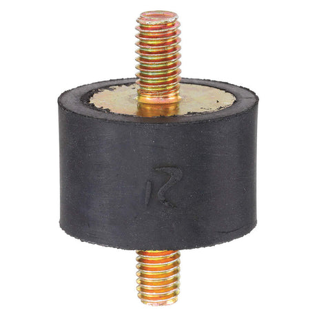 2NPA3, Vibration‑Isolating Mount, Cylindrical, Male × Male, 50 lb Capacity, 5/16‑18 Thread