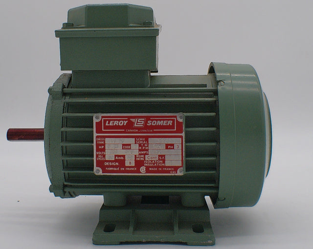 342232, Leroy Somer, 1/4Hp, 1740 Rpm, 220-440V, Frame: 48, Tefc, - Electrical Motors - E-Motor Nations - electric motors - [product_tags]- motor electric - moteur électrique - moteurs - drive - replacement - venmar - hvac - méchoui - capacitor - condensateur - fan