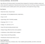 357159, 1/4Hp,300-1750 Rpm, 2.85/1.7/1.5A, 115/208-230/277V, ZWK601B514016, K00270013,