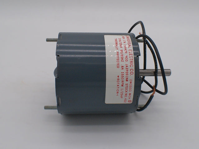 432, Universal Electric, 1/25Hp, 1550 Rpm, 115/230 Volts,JA2P091N, Frame: 3.3,