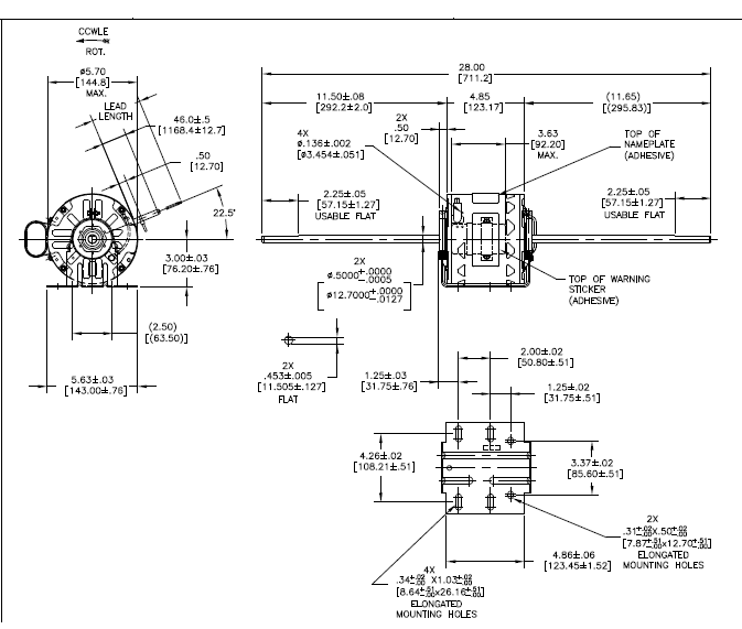 680P, OEM Replacement, 1/8Hp, 775 Rpm, 115V, 60 Hz, OAO, 680A,