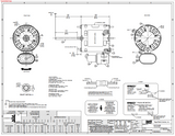 9721, 1/12 Hp, 1350/1550 RPM, 115/208‑230 V, 1 Ph, 50/60 Hz, OAO, Frame 3.3,
