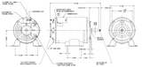 AGH15FL2CS, 1.5Hp, ODP, 3450 RPM, 230V , 1 Ph , Frame 48Y, C055JKY4534013J - Synchronous Permanent Magnet Motors - E-Motor Nations - electric motors - [product_tags]- motor electric - moteur électrique - moteurs - drive - replacement - venmar - hvac - méchoui - capacitor - condensateur - fan