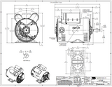 C182A, 1 Hp, 1725 RPM, 115/208‑230 V, 1 Ph, 60 Hz, Open Drip Proof, Frame 56, 056B17DRR70017A1