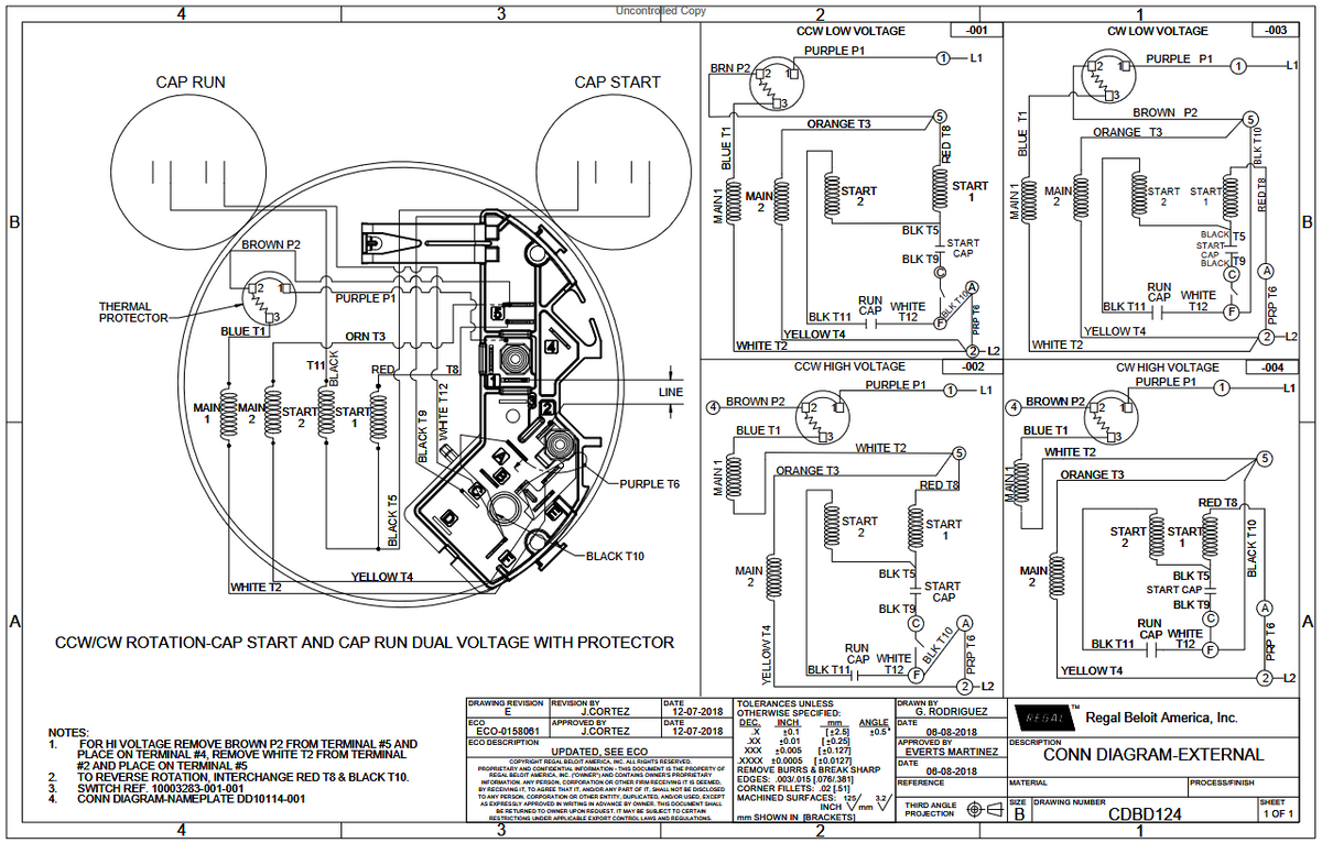C182A, 1 Hp, 1725 RPM, 115/208‑230 V, 1 Ph, 60 Hz, Open Drip Proof, Frame 56, 056B17DRR70017A1