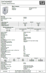 CFW110022T5ONFZ, 22 A (ND) / 19 A (HD), 500‑600 V, 3‑Phase, IP21, CFW11 Series