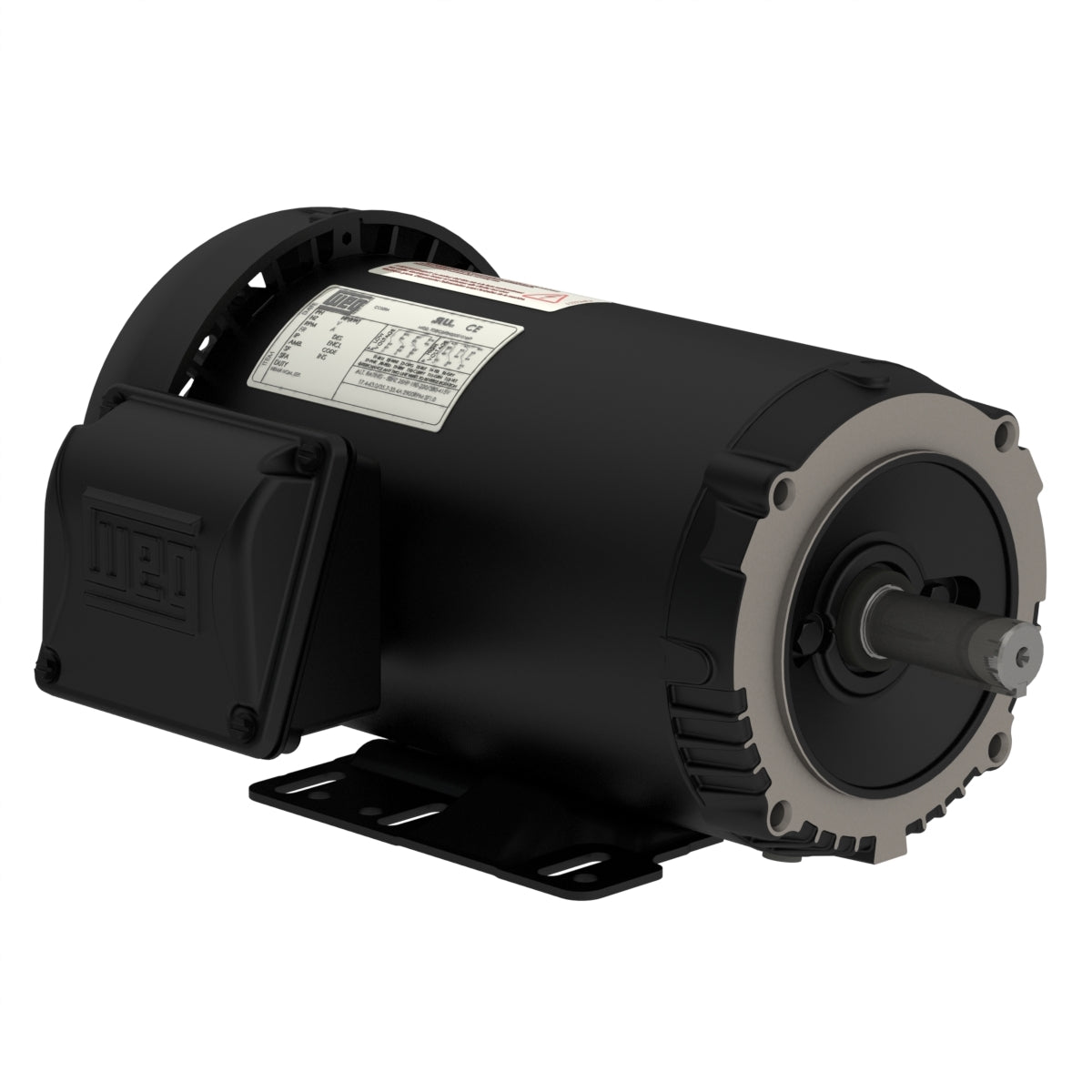 CT000504NPW01, Weg, 1 Hp,1765 Rpm,575V,Frame:143/5TC,Tefc, 