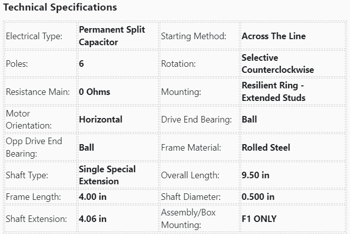 X001,MARATHON,1/4Hp,1075/3SPD,208-230Volts,Fr:48Z,048A11O1799,Encl OAO -  - E-Motor Nations - electric motors - [product_tags]- motor electric - moteur électrique - moteurs - drive - replacement - venmar - hvac - méchoui - capacitor - condensateur - fan