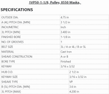 1VP50-1-1/8,Masterdrive,1VP SERIES SINGLE GROOVE,Variable pitch sheave, - PULLEY - E-Motor Nations - electric motors - [product_tags]- motor electric - moteur électrique - moteurs - drive - replacement - venmar - hvac - méchoui - capacitor - condensateur - fan