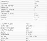 1VP60-1-1/8,Masterdrive,Dia 6.00'',Bore 1-1/8'',Variable Pitch Adjustable, - PULLEY - E-Motor Nations - electric motors - [product_tags]- motor electric - moteur électrique - moteurs - drive - replacement - venmar - hvac - méchoui - capacitor - condensateur - fan